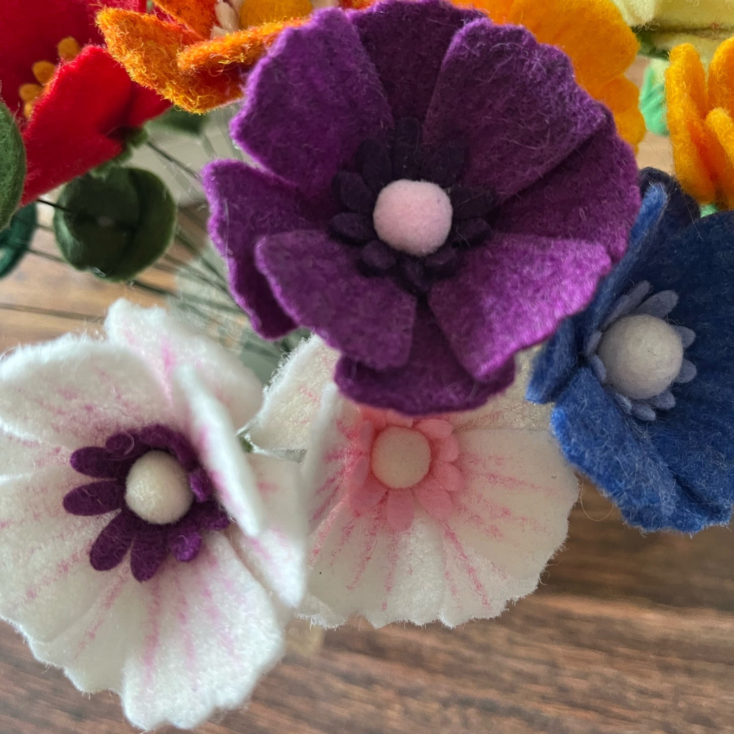 DIY Felt Cosmos Flower Pattern PDF – Digital Template & Step-by-Step Sewing Guide – Handmade Floral Decoration