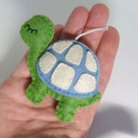 Felt turtle ornament