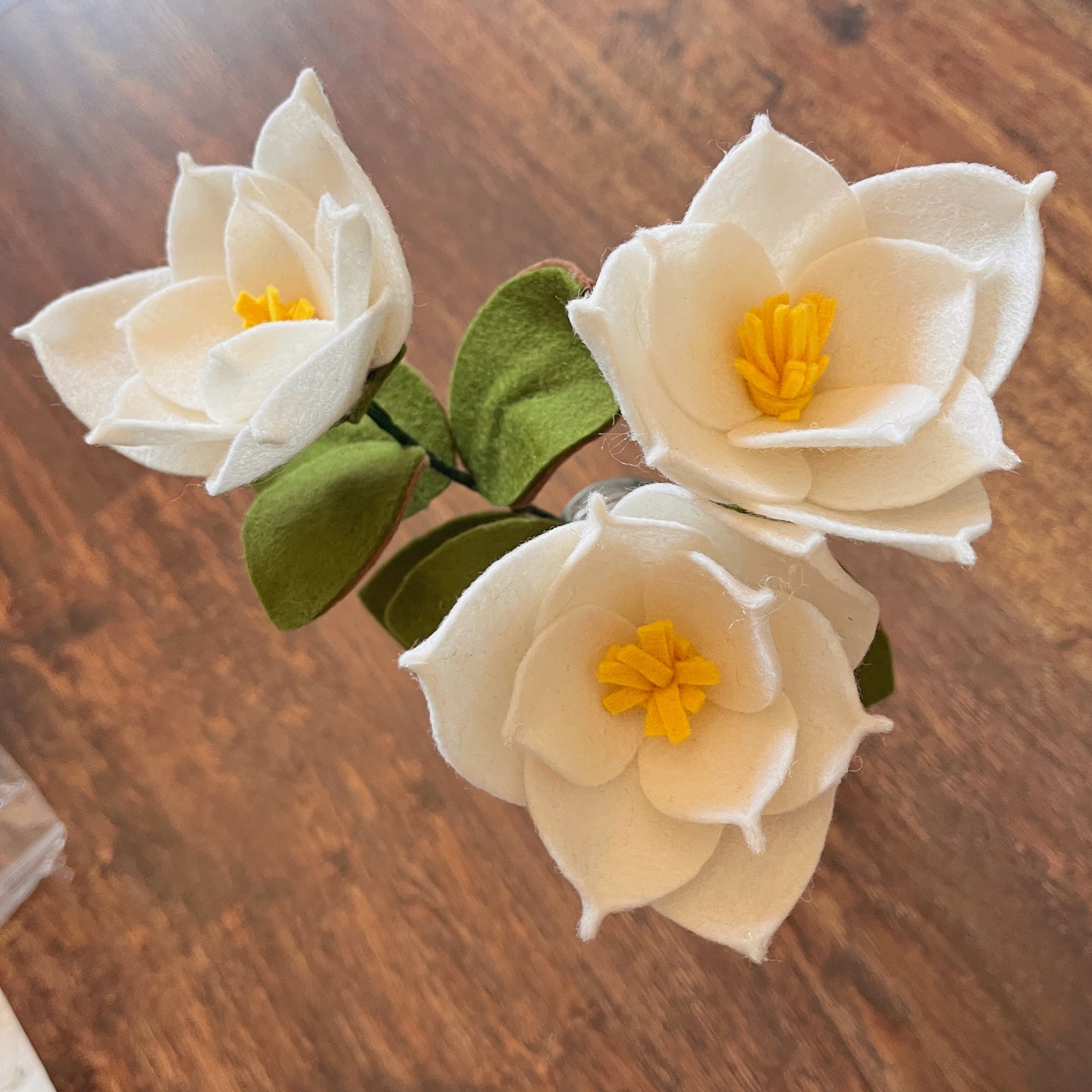 DIY Felt Magnolia Flower Pattern PDF – Elegant Floral Template & Step-by-Step Guide – Handmade Home Décor