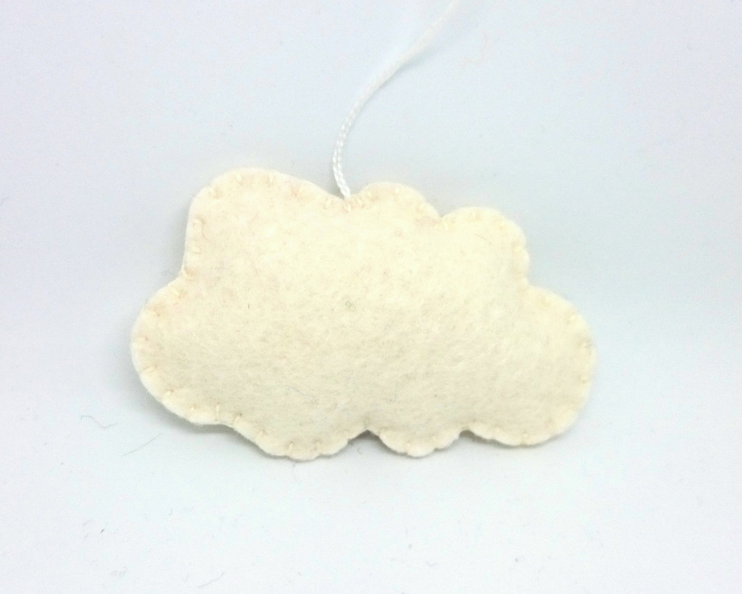 Felt cloud ornament, nursery cloud decoration, cloud wall hanging