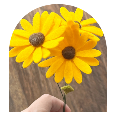 Felt Flower Stems & Bouquets