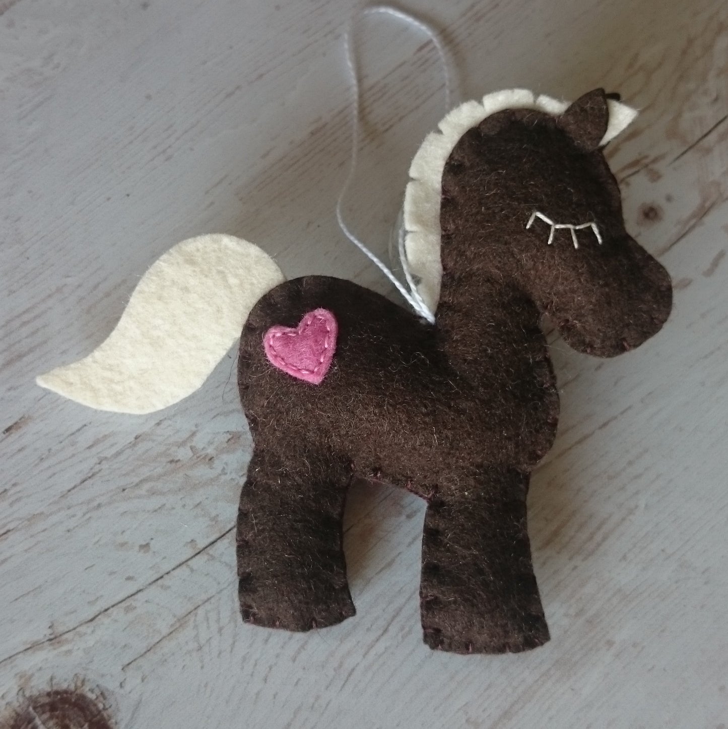 Felt pony decoration - horse ornaments