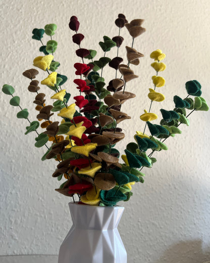 Felt eucalyptus stem - set of 3 - choose your color pack