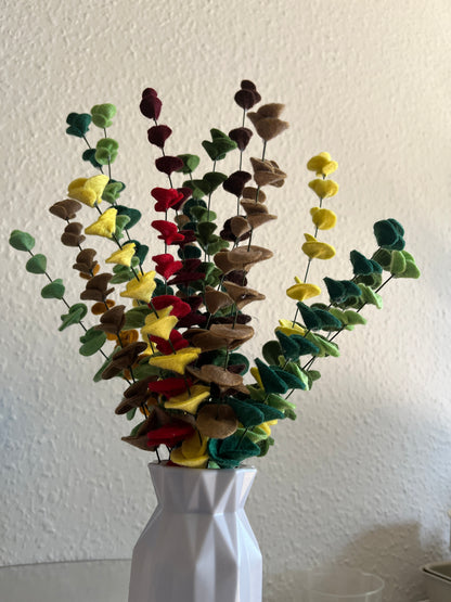 Felt eucalyptus stem - set of 3 - choose your color pack