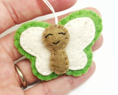 Cute felt butterfly ornament