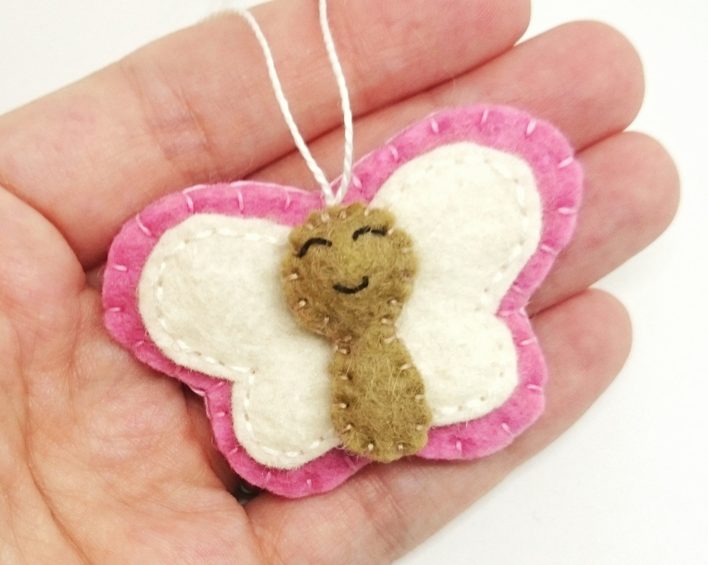 Cute felt butterfly ornament