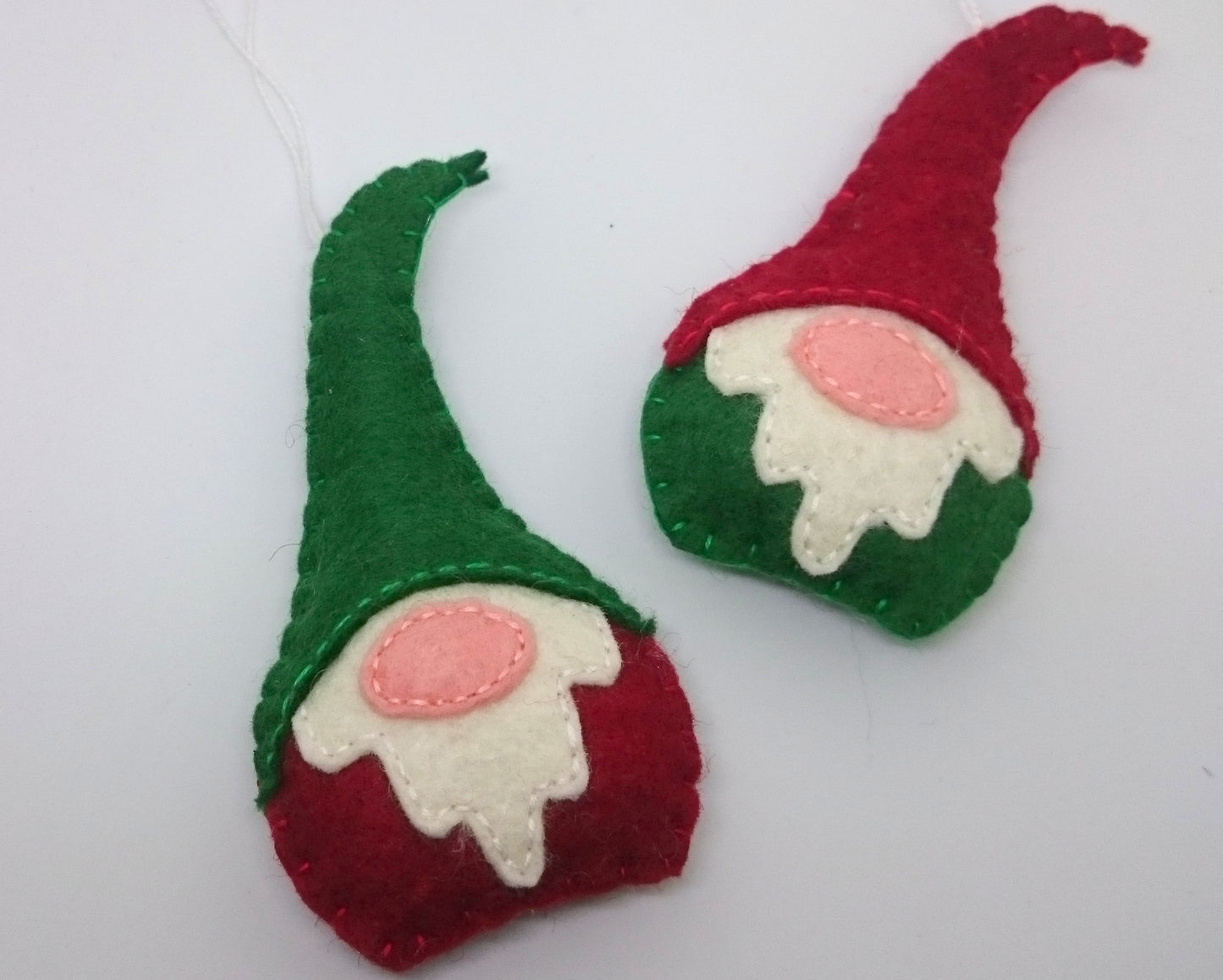 Elves - Felt gnome ornament - Christmas elf nordic decoration