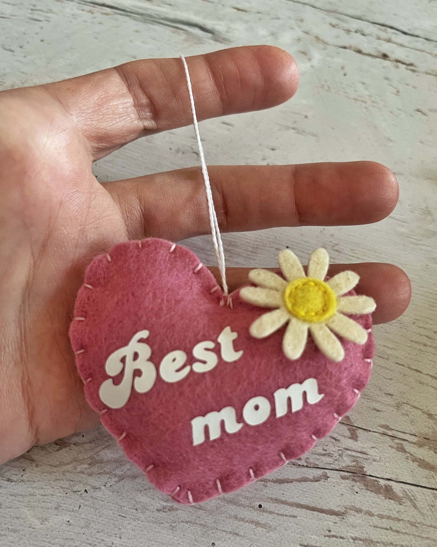 Mother's Day heart ornament