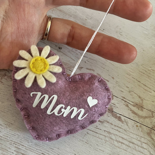 Mother's Day heart ornament