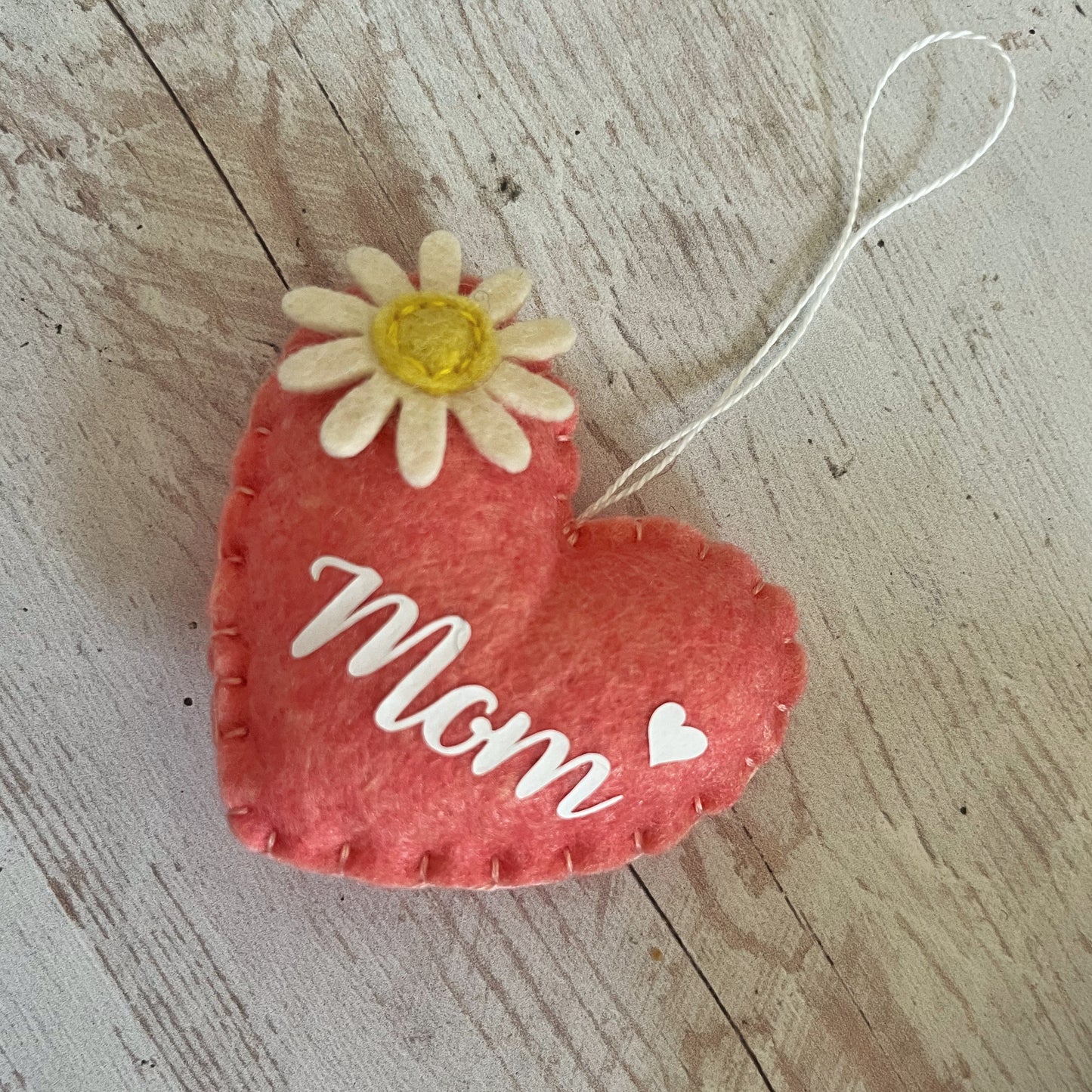 Mother's Day heart ornament