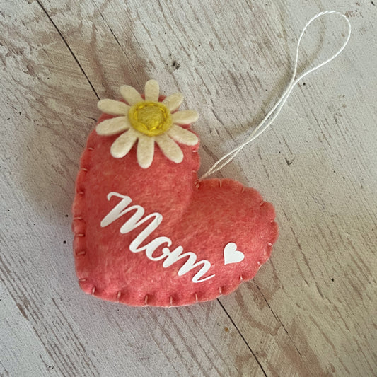 Mother's Day heart ornament