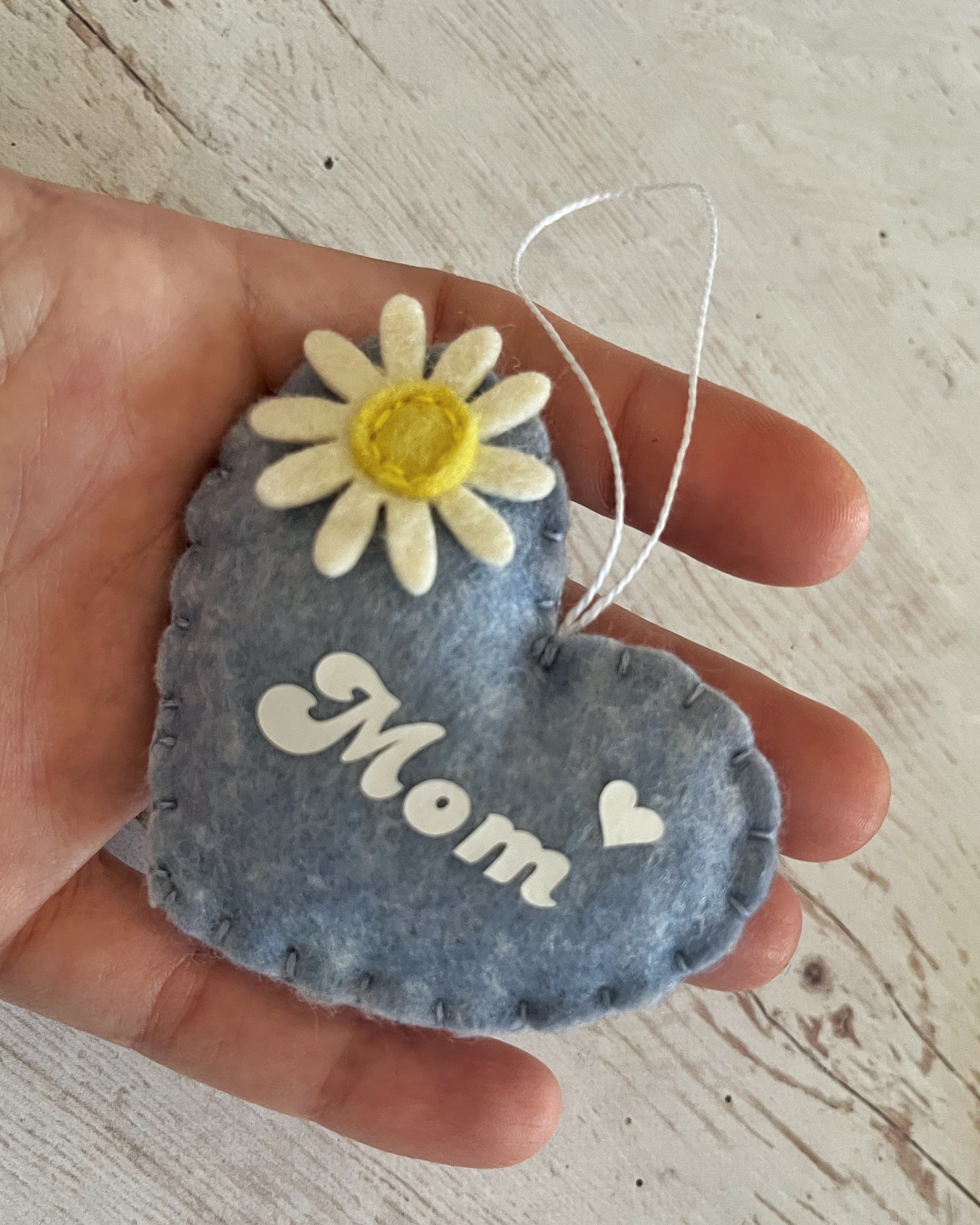 Mother's Day heart ornament