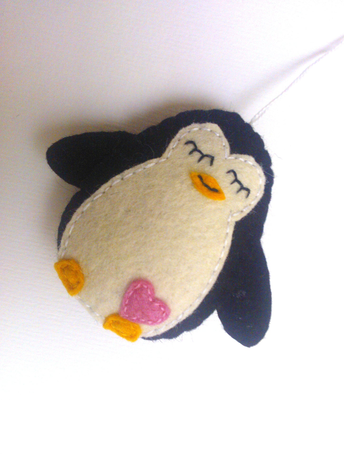 Felt penguin ornament - felt animals
