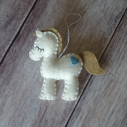 Felt pony decoration - horse ornaments