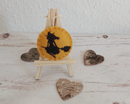 Halloween witch ornament SET OF 5 - fall decor