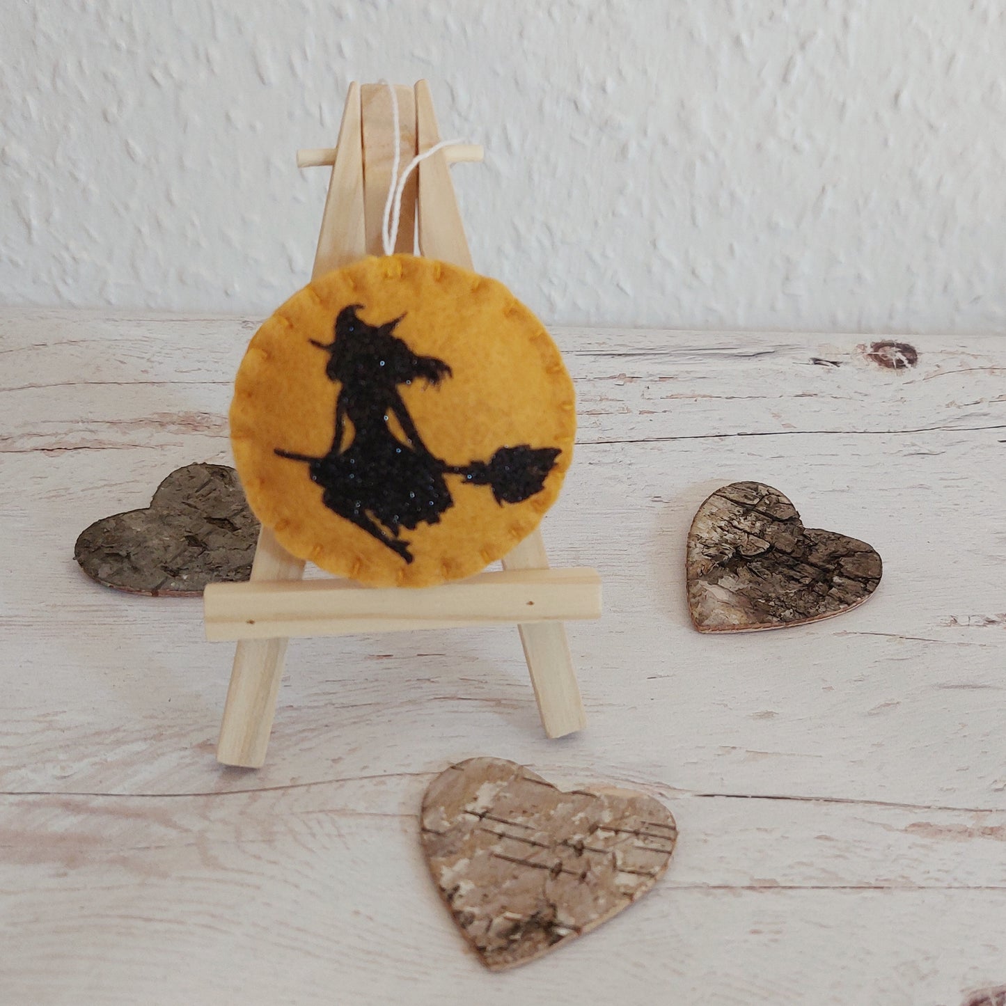 Halloween witch ornament SET OF 5 - fall decor