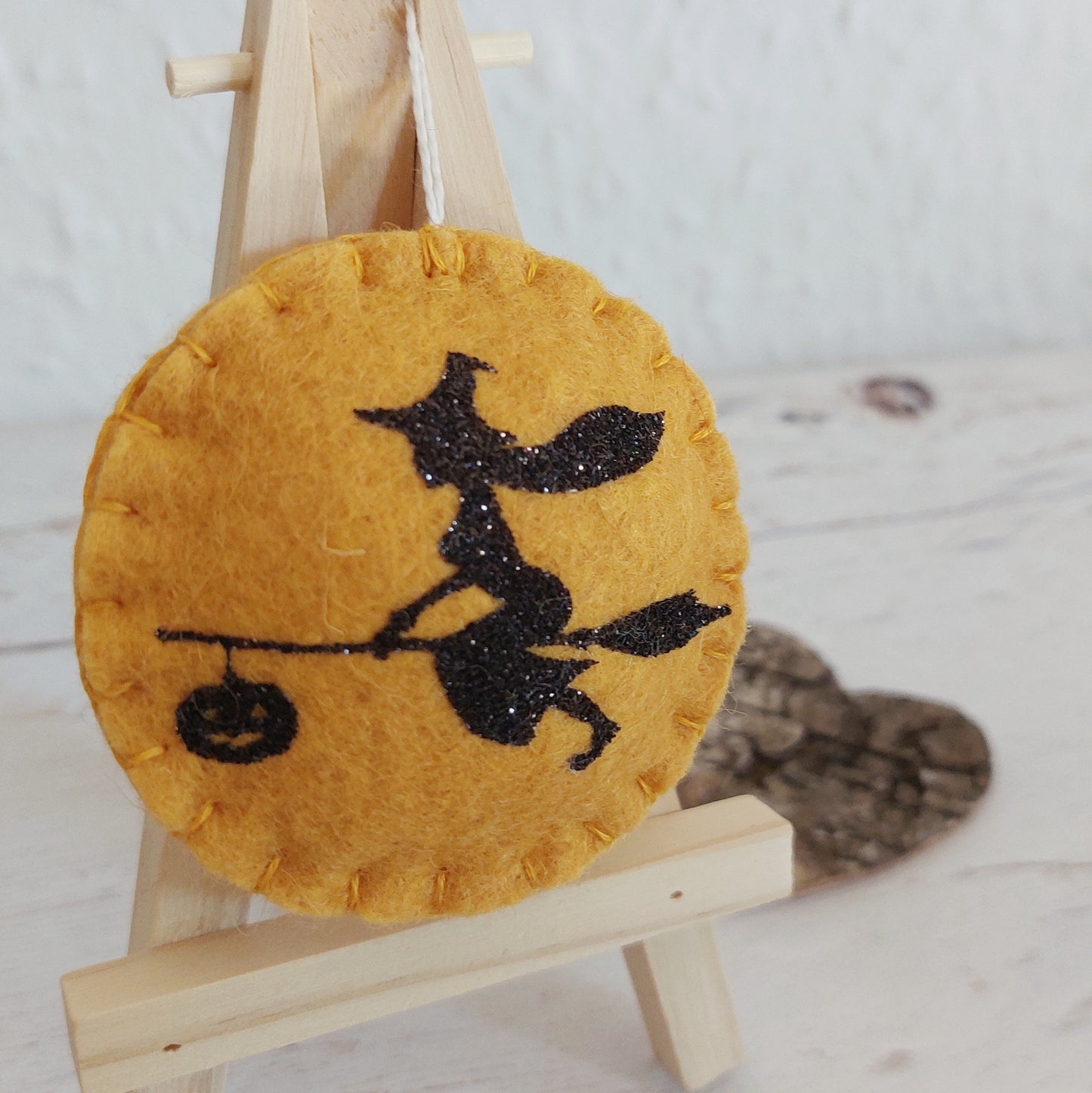 Halloween witch ornament SET OF 5 - fall decor