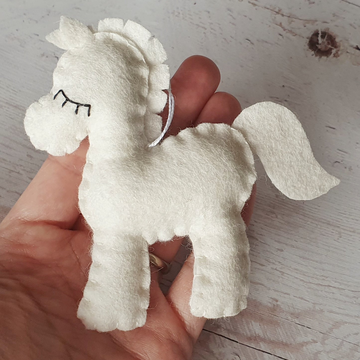 DIY Felt Pony Ornament Pattern – PDF Sewing Template for Beginners | Instant Download