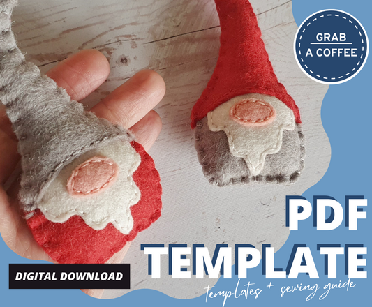 DIY Felt Gnome Ornament Pattern – Scandinavian Christmas Decoration Tutorial