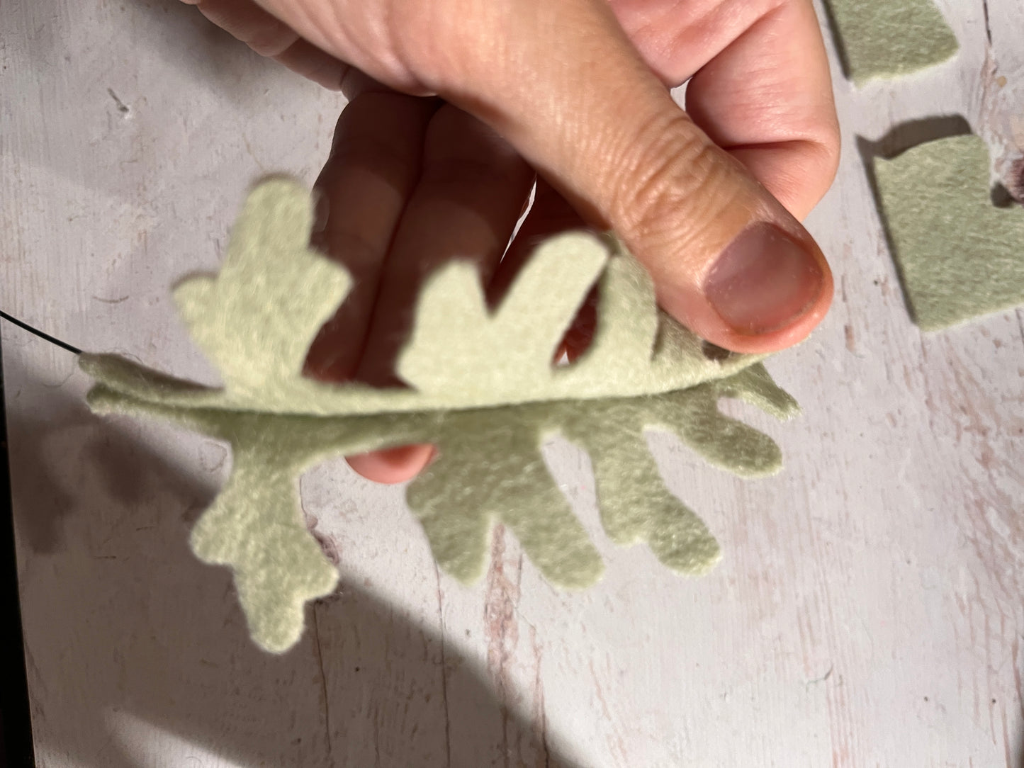 Felt Dusty Miller Leaf Pattern PDF + SVG – Cricut Template – DIY Greenery for Floral Crafts & Home Décor