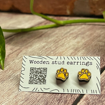 Tiny Paw Stud Earrings – Perfect for Pet Lovers