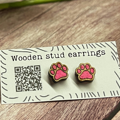 Tiny Paw Stud Earrings – Perfect for Pet Lovers