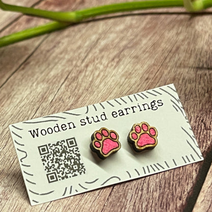 Tiny Paw Stud Earrings – Perfect for Pet Lovers