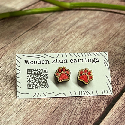 Tiny Paw Stud Earrings – Perfect for Pet Lovers