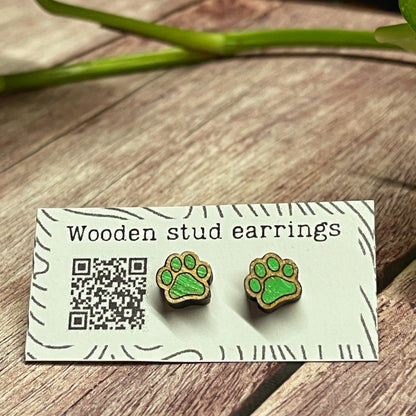 Tiny Paw Stud Earrings – Perfect for Pet Lovers