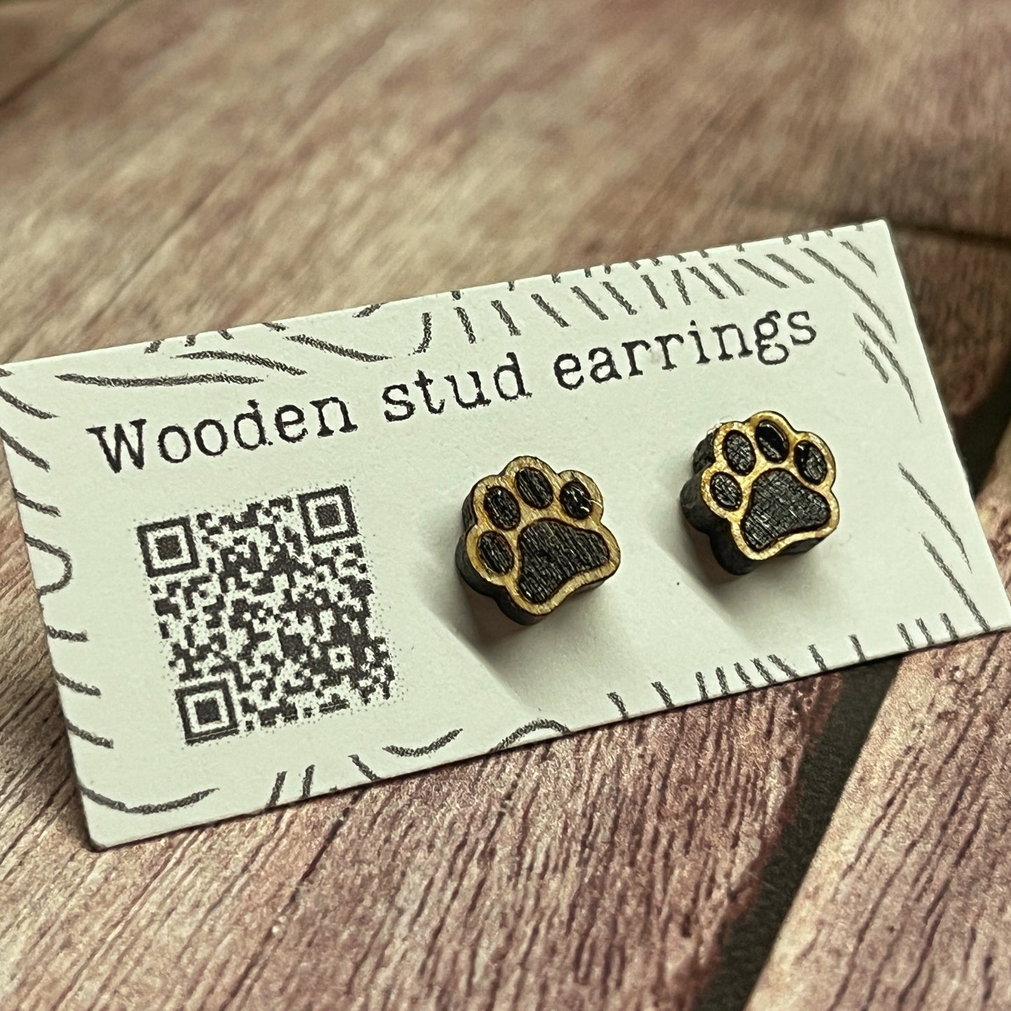 Tiny Paw Stud Earrings – Perfect for Pet Lovers