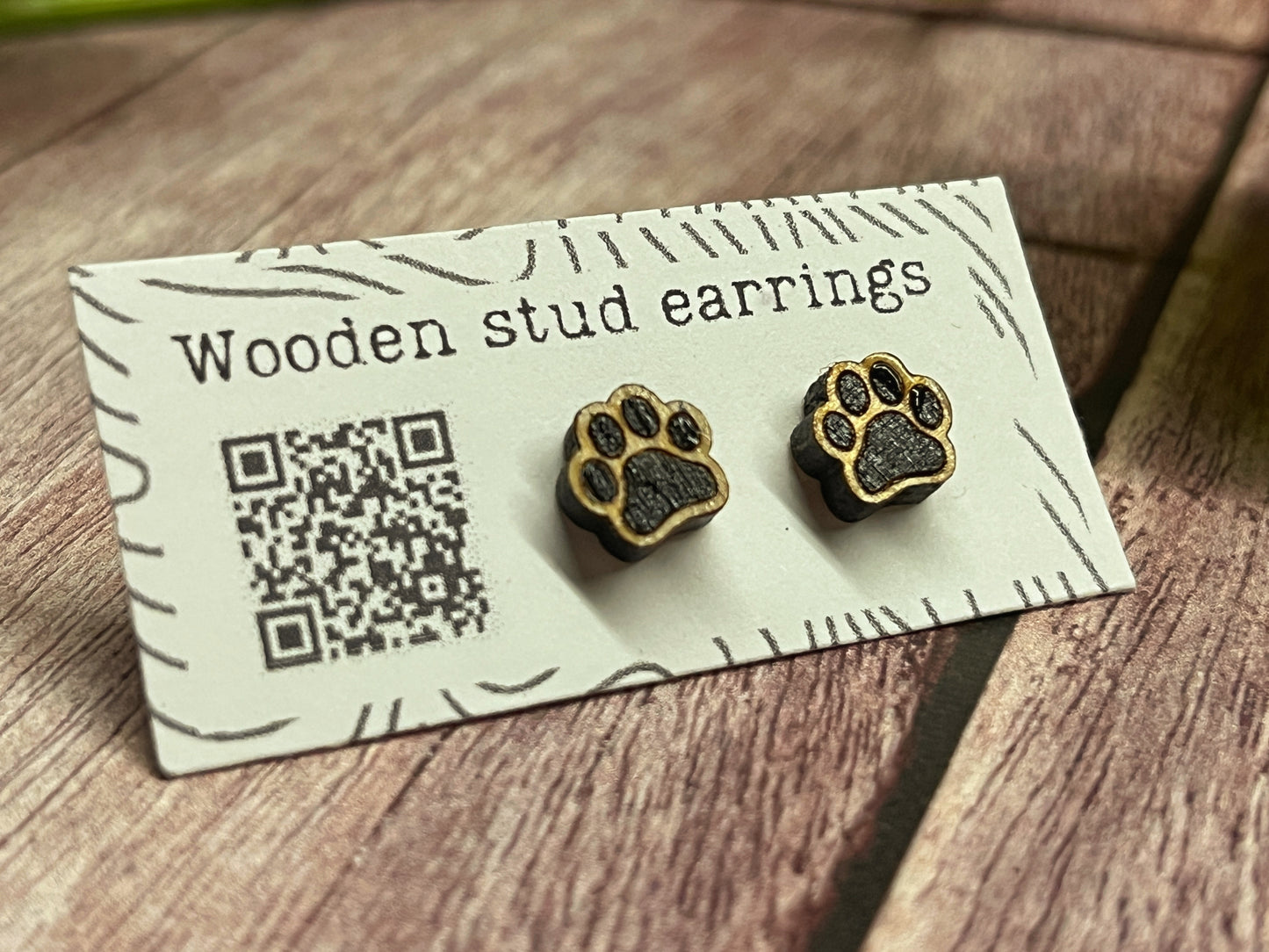 Tiny Paw Stud Earrings – Perfect for Pet Lovers