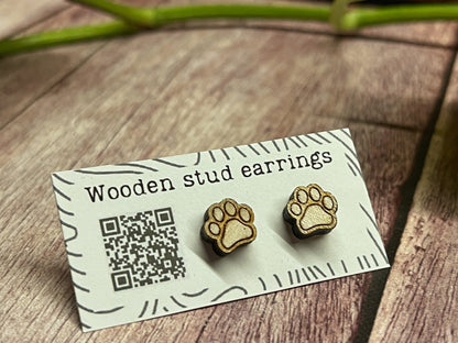 Tiny Paw Stud Earrings – Perfect for Pet Lovers