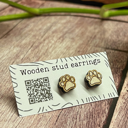 Tiny Paw Stud Earrings – Perfect for Pet Lovers