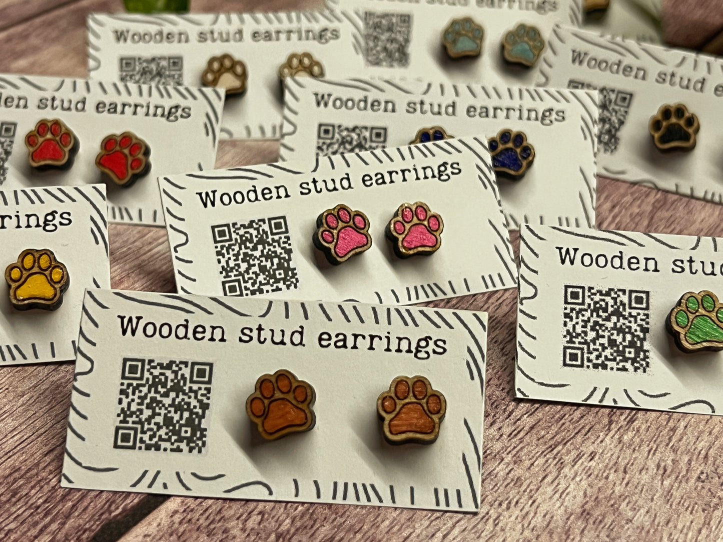 Tiny Paw Stud Earrings – Perfect for Pet Lovers