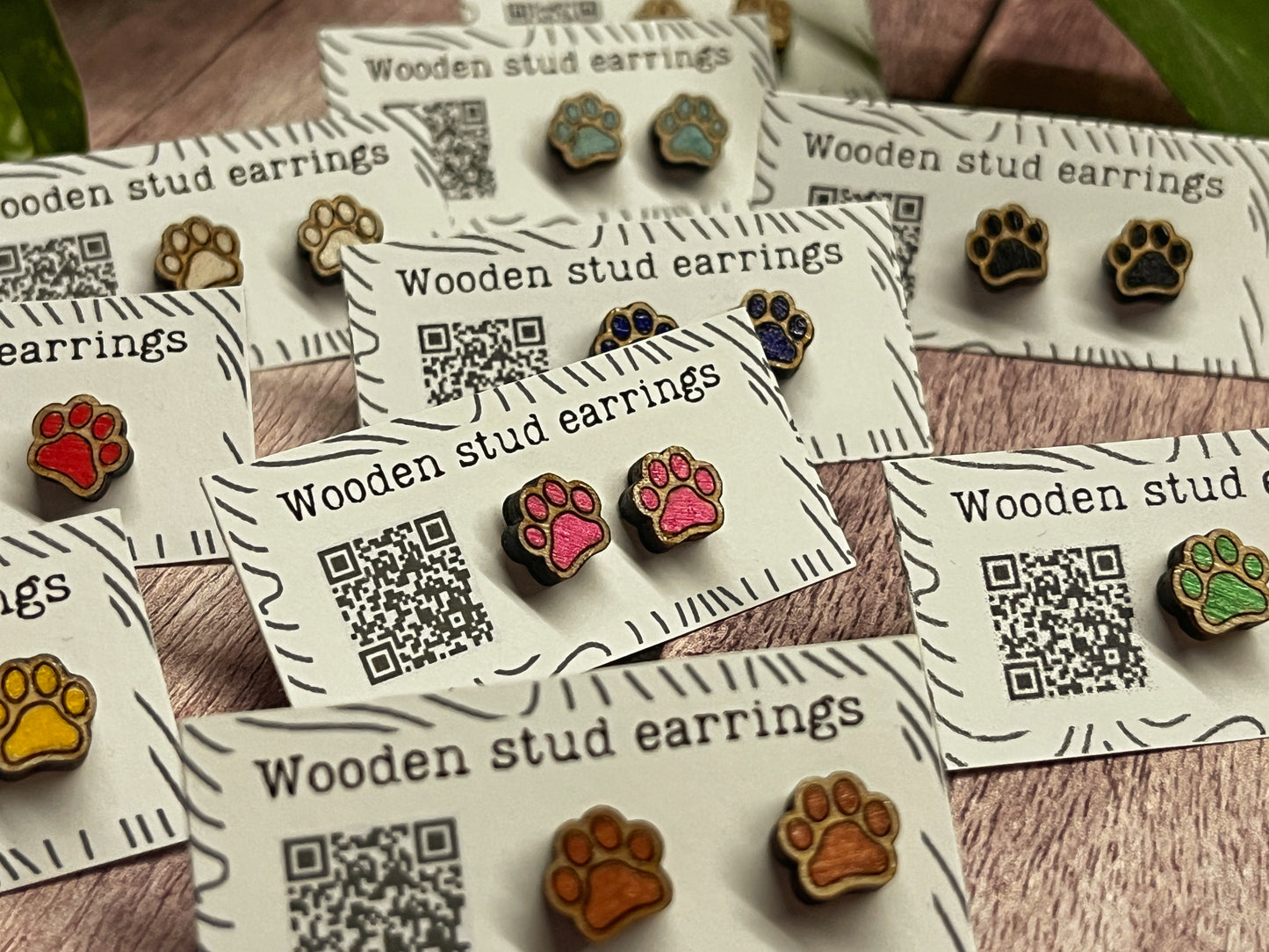 Tiny Paw Stud Earrings – Perfect for Pet Lovers