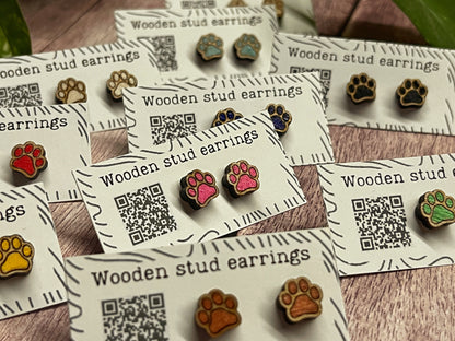 Tiny Paw Stud Earrings – Perfect for Pet Lovers