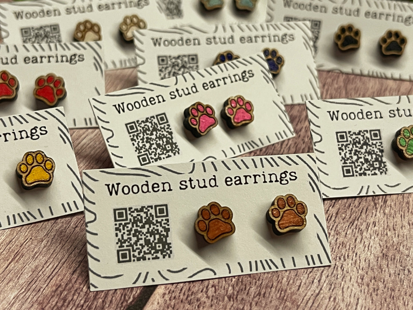 Tiny Paw Stud Earrings – Perfect for Pet Lovers