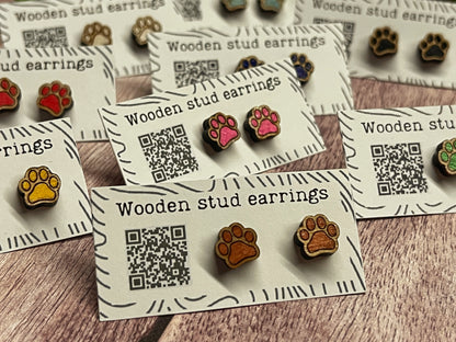 Tiny Paw Stud Earrings – Perfect for Pet Lovers