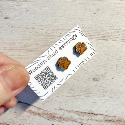 Tiny Paw Stud Earrings – Perfect for Pet Lovers