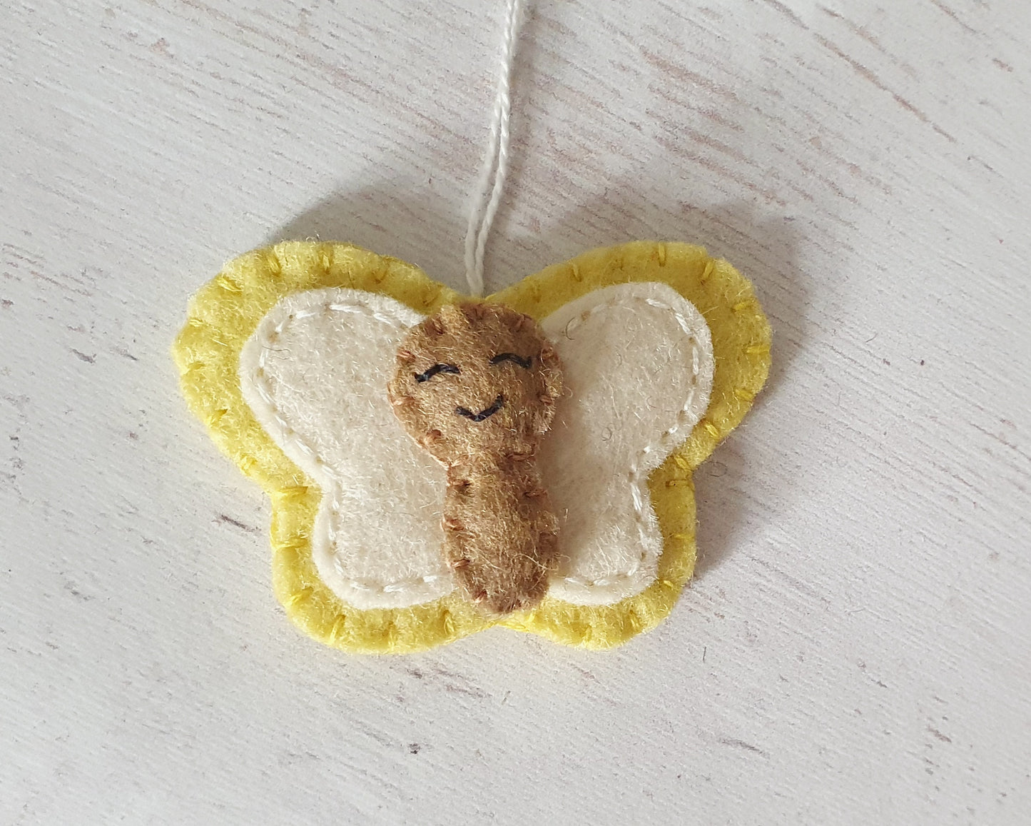 Cute felt butterfly ornament