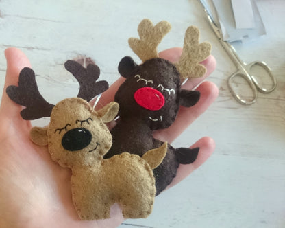 Rudolf the red nosed reindeer ornament - Christmas decor