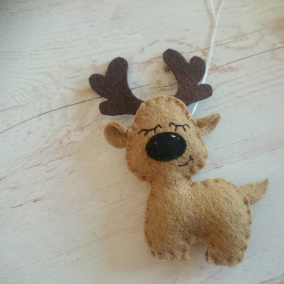 Rudolf the red nosed reindeer ornament - Christmas decor