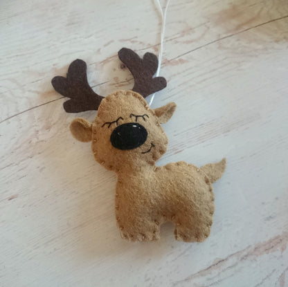 Rudolf the red nosed reindeer ornament - Christmas decor