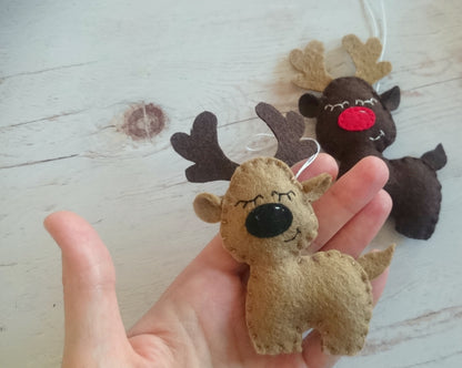 Rudolf the red nosed reindeer ornament - Christmas decor