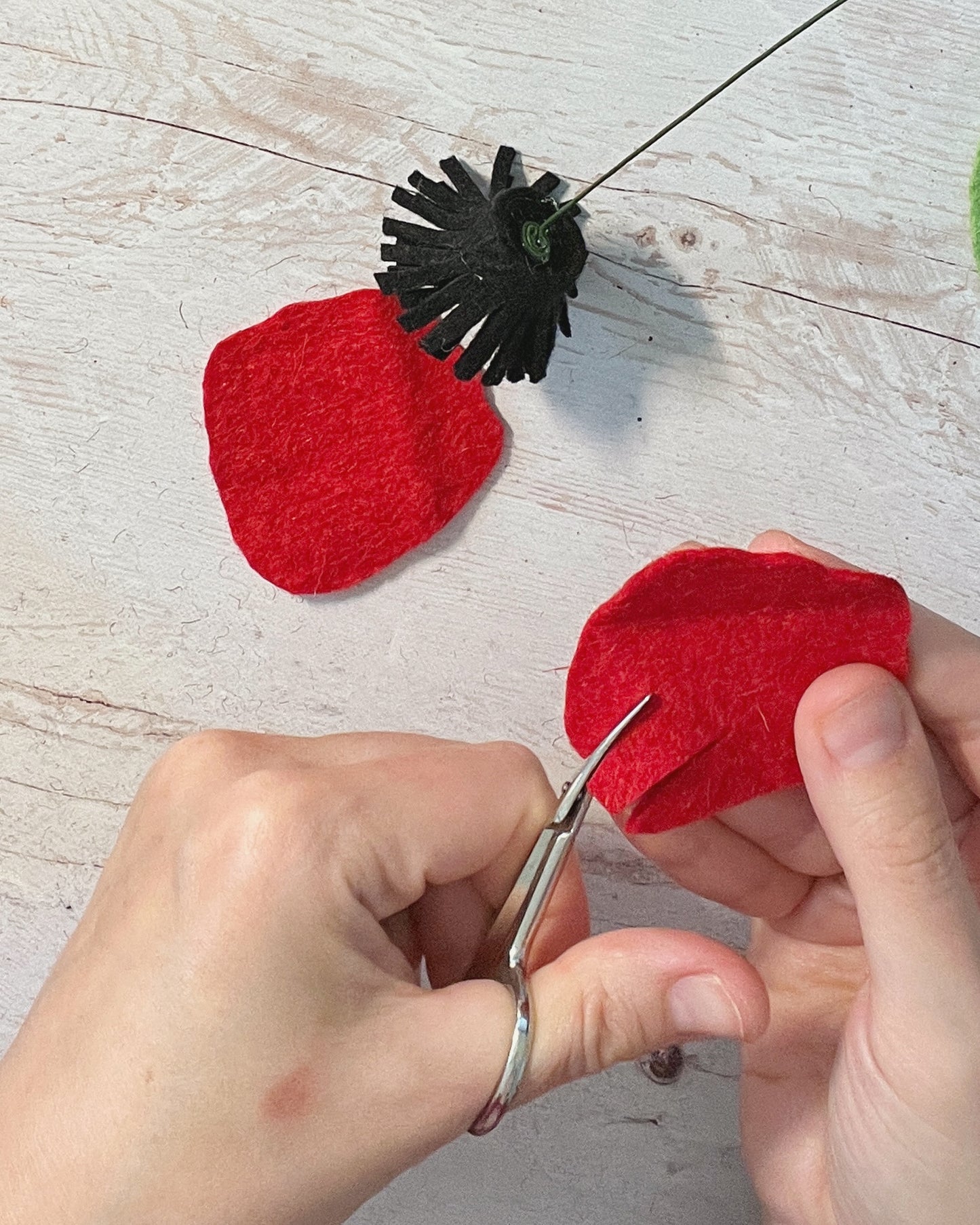 DIY Felt Poppy Flower Pattern PDF – Digital Template & Step-by-Step Tutorial – Handmade Floral Craft