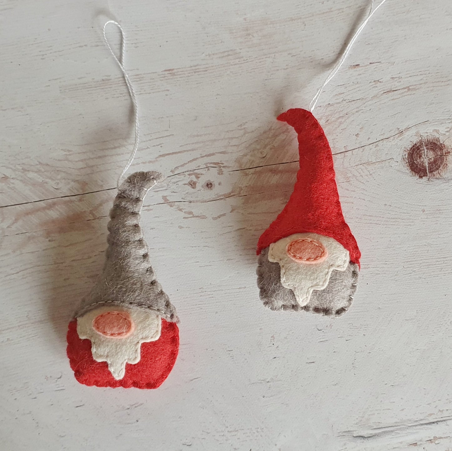Elves - Felt gnome ornament - Christmas elf nordic decoration