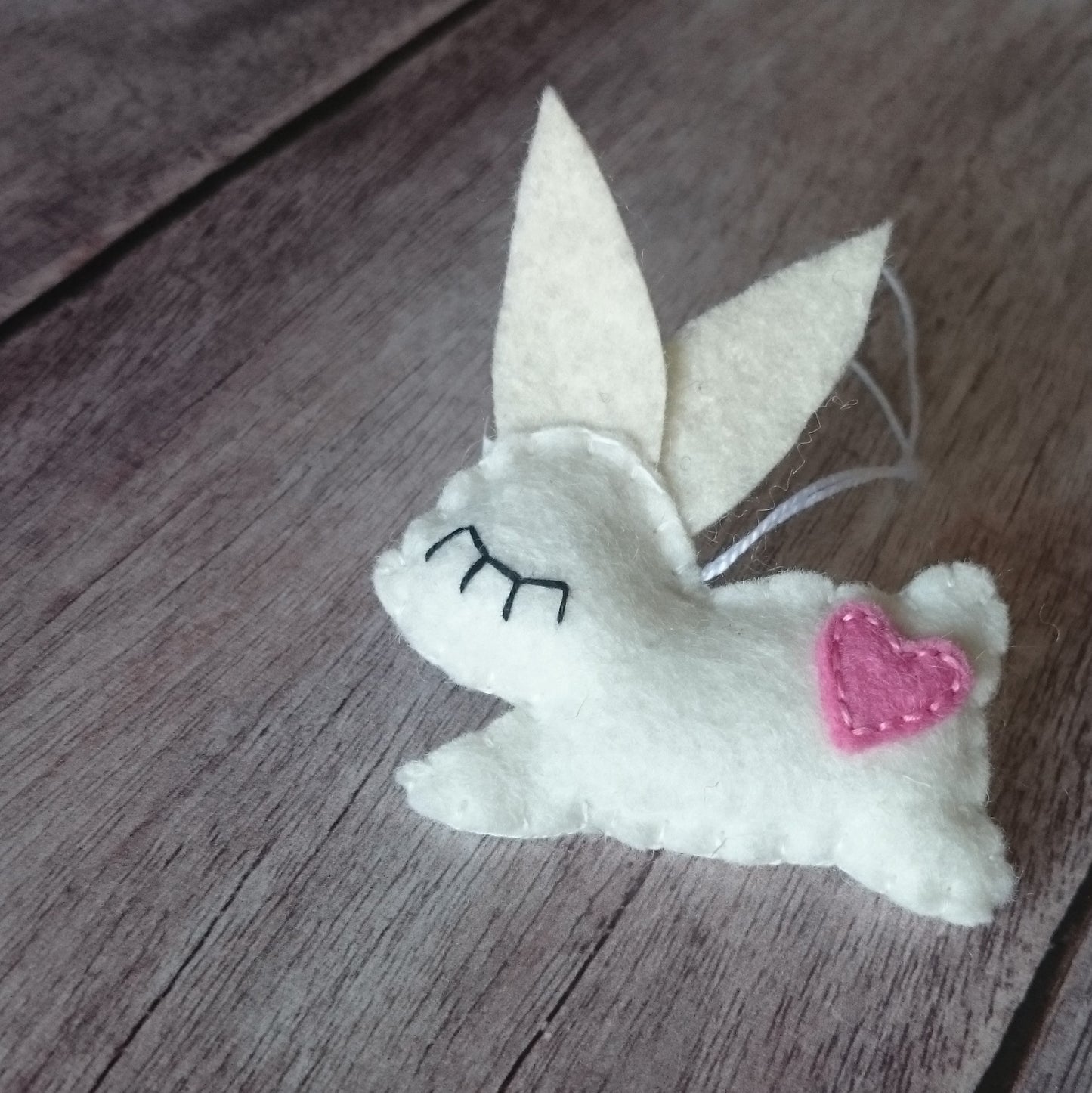 Felt bunny ornament, Easter treats, Spring ornaments