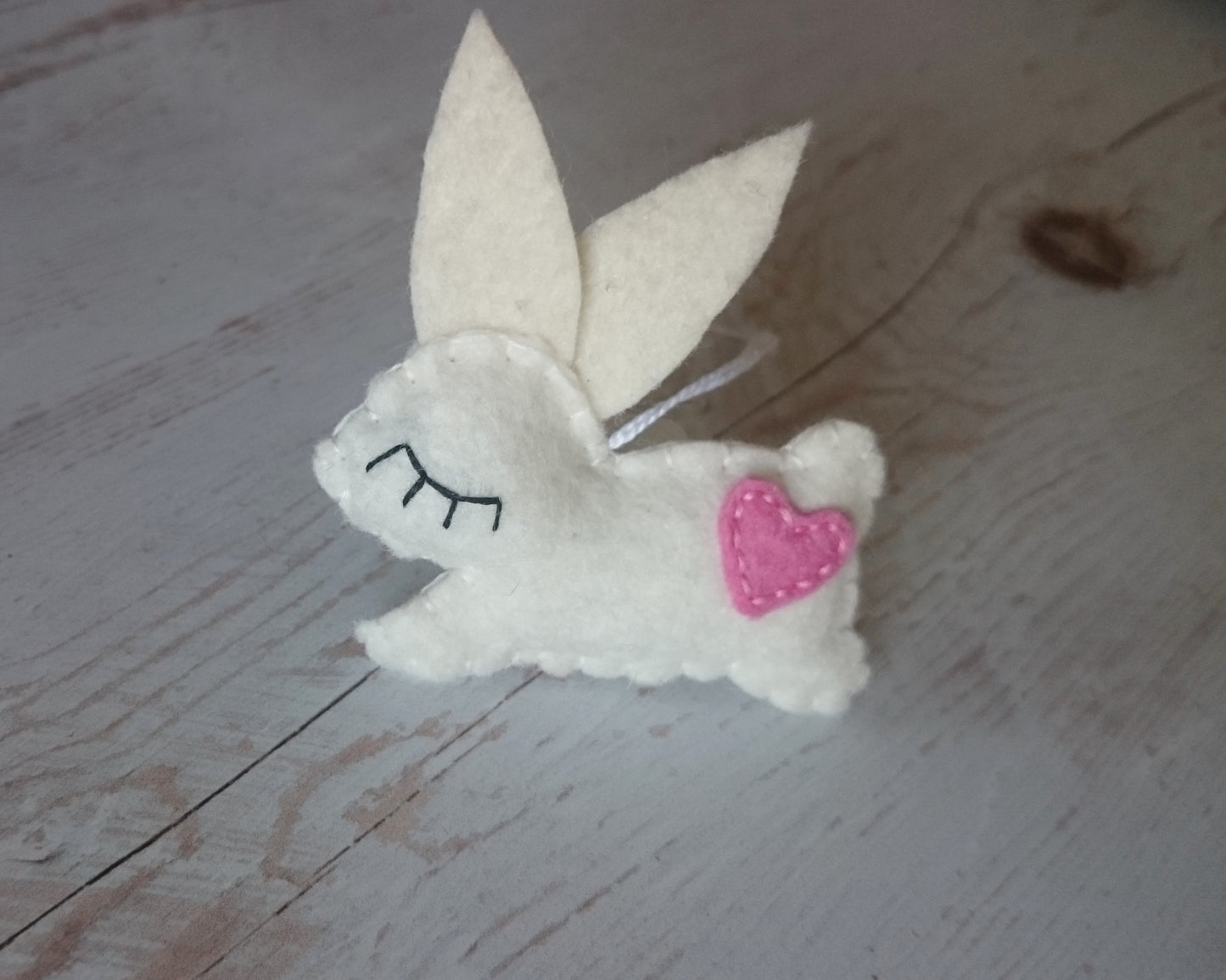 Felt bunny ornament, Easter treats, Spring ornaments