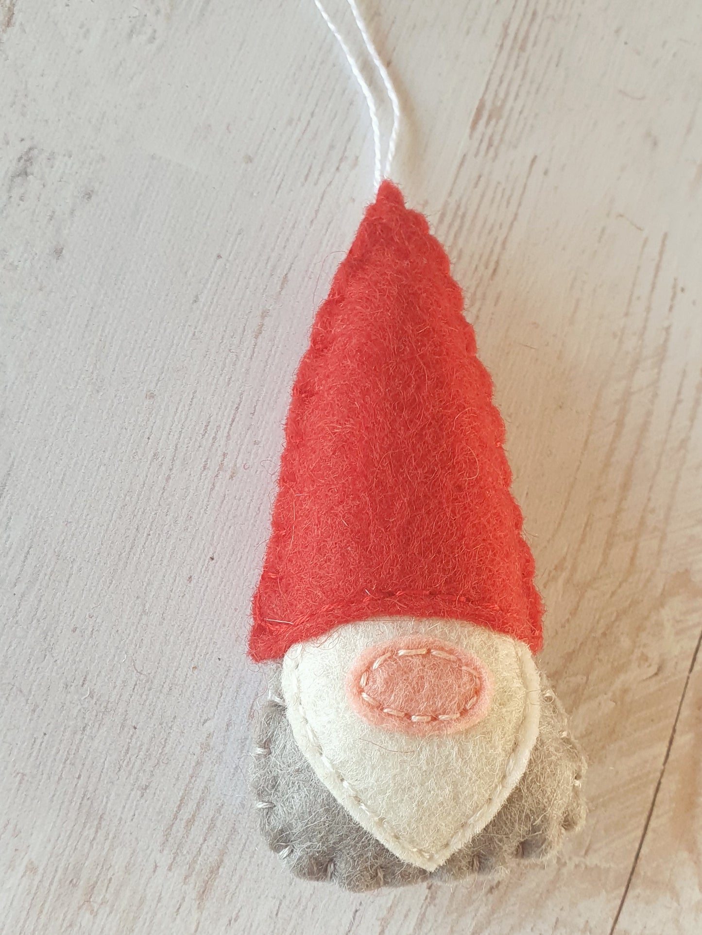 Wool Felt gnome ornament, nordic decoration, scandinavian elves