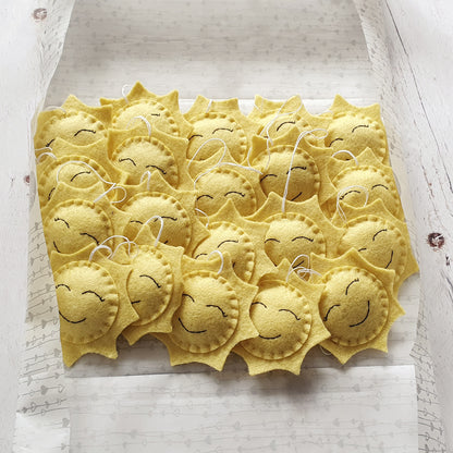 Felt Sun ornament